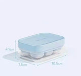 Silicone Push Ice Cube Tray, Mini Summer Silicone Ice Storage Box with Lid, Ice Cube Tray