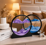 3D Moving Sand Art Frame, Creative Flowing Sand Painting, Modern Sand Motion Art, Desktop Sand Art Decoration