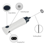 Automatic Egg Beater, Foamer Handheld Blender,  Cooking Stirrer Egg Beater With Cover, Handheld Electric Coffee Egg Mixer,  Rechargeable Handheld Wand Coffee Blender