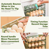 Acrylic Egg Organizer, 30 Grids Egg Storage Box, Egg Fresh Keeping Case, Multi Layer Egg Tray Organizer, Creative Flip Egg Box,  3 Layer Flip Fridge Egg Tray Container, Kitchen Countertop Fresh Egg Storage Container, Folding Egg Tray