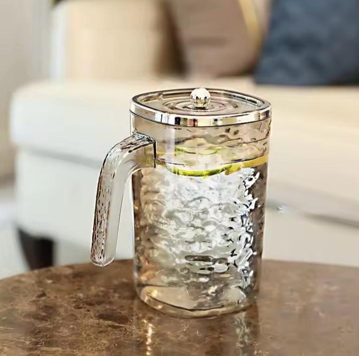 Glass Pitcher With Lid, Heat Resistant Juice Containers, Transparent Glass Water Jug
