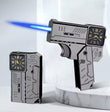 Refillable Gun Watch Lighter, Folding Watch Spray Gun Lighter, Creative Folding Gun Lighter