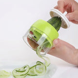 Spiralizer Vegetable Cutter, Spiral Blade Cutter, Kitchen Pasta Noodle Spaghetti Maker, Vegetable Fruit Spiral Slicer Salad Tool, Adjustable Grater Coil Slicer Kitchen Tools, 3 In 1 Adjustable Spiral Grater Cutter, Pasta Spaghetti Zucchini Noodle Maker