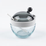 Durable Glass Sugar Bowl, Transparent Kitchen Sugar Pot, Multifunctional Food Storage Jar