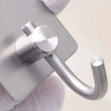 Stainless Steel Square Hook, Home Kitchen Wall Door Hanger, Self Adhesive Multipurpose Rustproof Hook, Wall Mount Clothes Hook, Heavy Duty for Wall Sticking Hooks