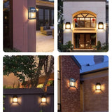 Outdoor Solar Lamp, Solar Tungsten Filament Lamp, Waterproof Intelligent Induction Lantern, Wireless Dusk to Dawn Porch Light, Outdoor Wall Light with Motion Sensor, Courtyard Garden Villa Lighting Night Light, Sunlight Prowered Motion Sensor Lamp