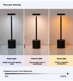 Modern Touch LED Desk Lamp, Rechargeable Sensor LED Lamp, 3 Modes Sensor Touch LED Lamp