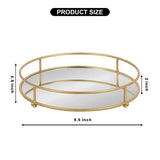 Classy Golden Vanity Tray, Multipurpose Cosmetic Jewellery Tray, Perfume Organizer Holder