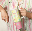 1200ml Printed Stainless Steel Tumbler, Insulated Water Bottle Thermos, Large Water Tumbler For Travel