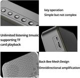 Rechargeable Alarm Clock With Speaker, Multifunction Alarm Radio Desk Clock, Wireless Bluetooth Speaker Clock