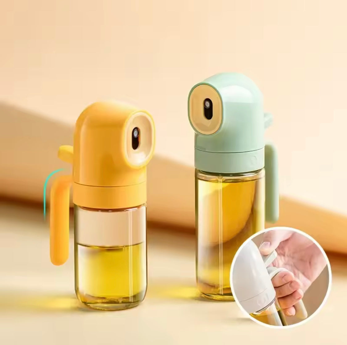 Convenient Glass Oil Spray Bottle, Leak Proof Oil Mister Bottle, Practical Glass Oil Dispenser, Kitchen Gadget Multipurpose Oil Spray Bottle