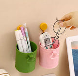 Portable Retro Style Pen Holder, Makeup Brush Holder Organizer, Mini Creative Office Storage Pen Holder, Pencil Bucket Organizer Container
