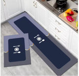 2Pcs Water Absorbent Kitchen Mat, Kitchen Mat Bedroom Long Rug, Anti Slip Floor Mat, Modern Kitchen Mat