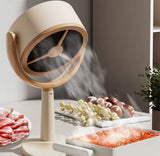 Rechargeable Kitchen Exhaust Fan with Adjustable Angle, Portable Desktop Exhaust Fan, Mini Kitchen Exhaust Fan