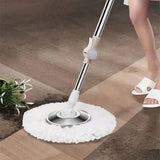 Rectangular Automatic Spin Mop, Hand Free Floor Cleaning Microfiber Mop, Magic Rotating Mop With Bucket, Manual Washing Dual Drive Rotating Mop, Dust Removal Mop Home Kitchen Bathroom Floor Cleaning Mop