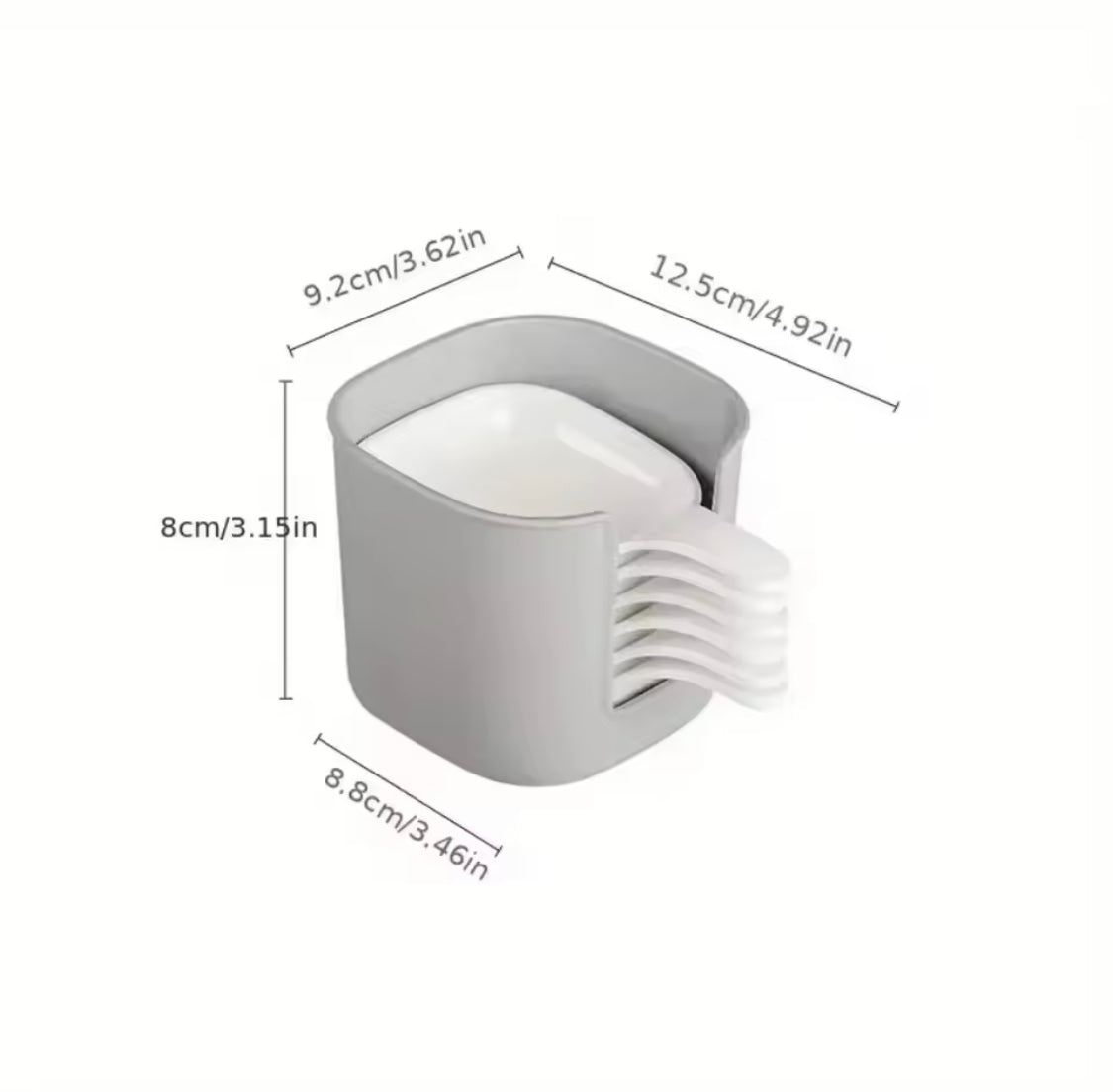 Set Of 6 Plastic Sauce Dish, Sauce Dipping Dish Set, Set Of 6 Sideline And Sauce Dish Set, Small Tableware Mini Sauce Plate Set