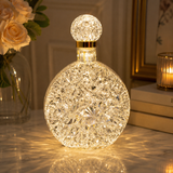 Crystal Perfume Bottle Shape Night Lamp, Decorative Ambient Table Light, Crystal Perfume Bottle Ambient Light, Decorative Table Lamp