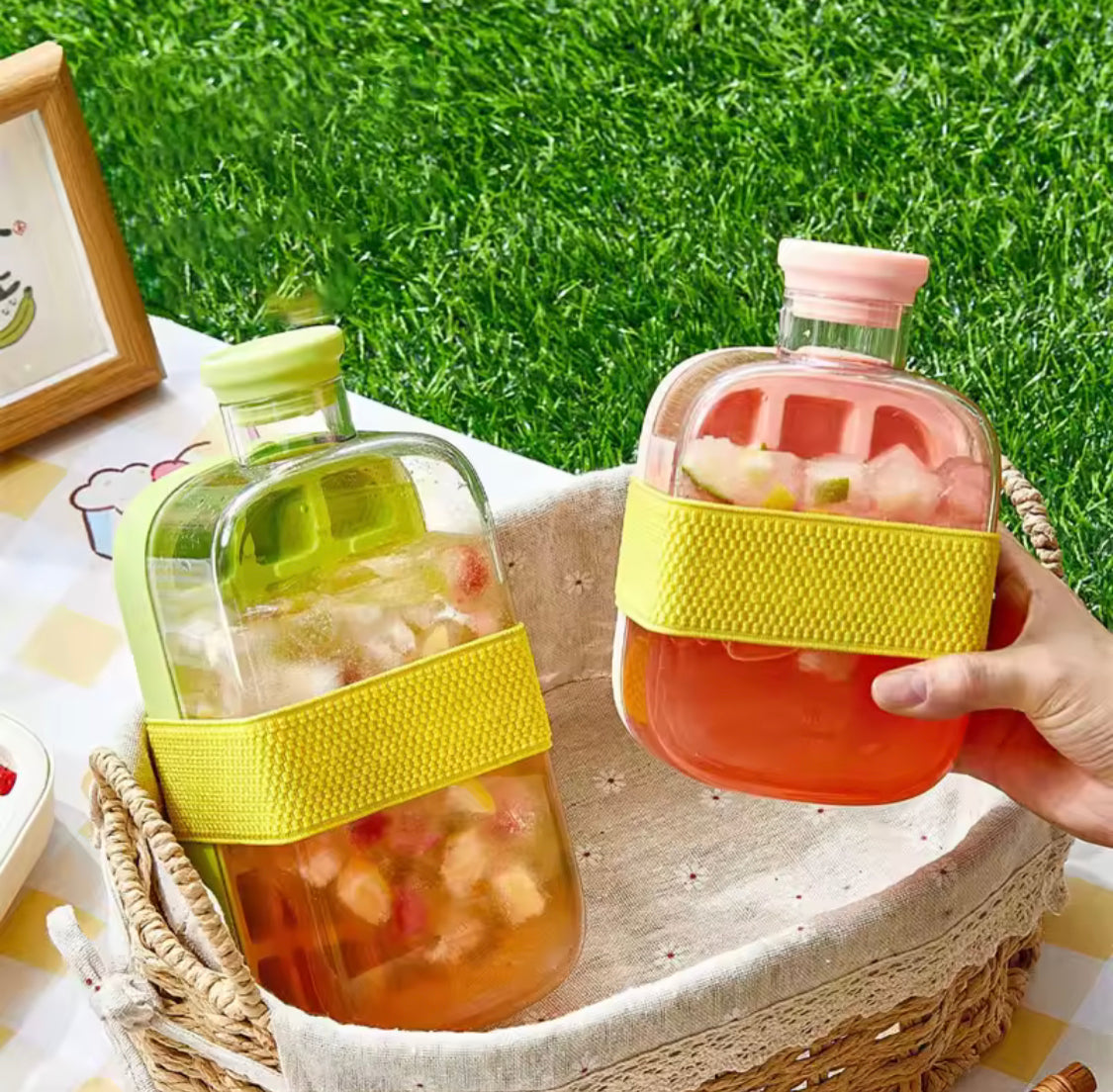 2 In 1 Ice Maker Ice Cube Bottle, Portable Ice Maker Kettle, Ice Mold Cooler Cup, Outdoor Fitness Drink Bottle