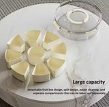 Multi Grids Seasoning Storage Box, Transparent Divided Serving Tray With Lid, Fruits Nuts Candy Spice Storage Box, Snack Container
