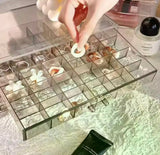 Multi Layer Transparent Jewellery Storage Box, 3 Layer Desktop Ring Earring Sorting Box, Dressing Table Drawer Style Storage Box