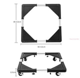 Multifunctional Movable Floor Trolley Stand, Washing Machine Fridge Stand, Adjustable Base Rack Stand With Universal Wheels