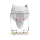 600ML Wolf Head Air Humidifier, Portable Cool Mist Sprayer With LED Light, Electric Desktop Diffuser For Office, Bedroom Wolf Head Humidifier