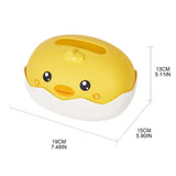 Chicken Tissue Box, Broken Shell Napkin Holder, Cute Desktop Paper Holder, Portable Plastic Towel Storage Case, Kitchen Toilet Car Paper Drawer Handkerchief Container, Desk Paper Dispenser Storage Box, Tissue Cover Holder For Table