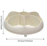 Plastic Rotating Cosmetic Storage Box, Makeup Brush Rotating Holder, Rotating Skincare Organizer