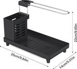 4 In 1 Bathroom Counter Storage Rack, Modern Bathroom Essentials Organizer, Space Saving Bathroom Sink Caddy, Multifunctional Drain Storage Organizer