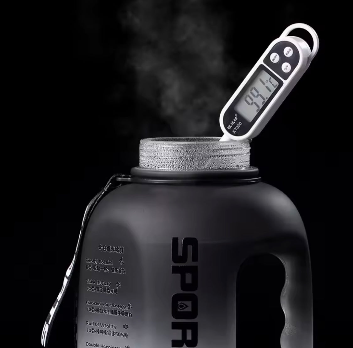 Portable Sport Water Bottle, Large Capacity Outdoor Travel Water Bottle, Gradient Gym Drink Bottle, Plastic Reusable Water Cup