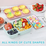 Animal Fruity Forks, Plastic Mini Cartoon Kids Cake Fruit Toothpick, Animal Kids Food Picks for Picky Eater, Reusable Cartoon Children Snack Cake Dessert Lunch Pick, Fun Toddler Food Picks