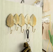 Multipurpose Metal Leaf Shape Hook, European Style Wall Key Hanger, Creative Wall Hook Rack