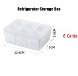 Refrigerator Storage Box, Vegetable Fruit Fridge Organizer, Small Divider Plastic Storage Bins