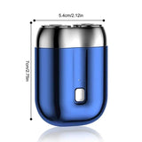 U Electric Shaver, Double Head Electric Shaver, Mini Beard Shaver, Pocket Beard Trimmer, Rechargeable Small Cannon Shaver, Portable Mini Beard Trimmer, Washable Shaver For Men Razor, Magnetic Suction Shaver, Portable IPX7 Head Double Charge Trimmer