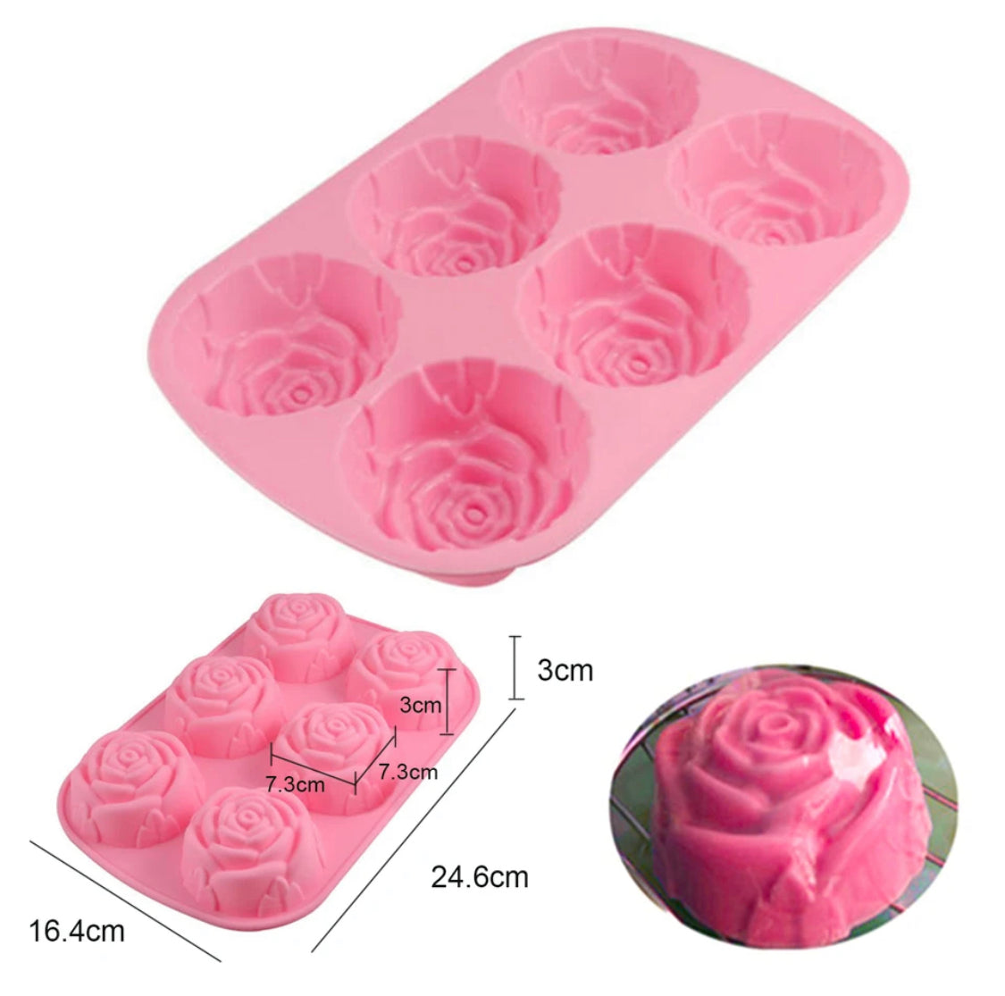 Silicone Chocolate Mold, Creative Non-Stick Cake Mold, Muffin Baking Mold