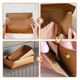 Folding Jewellery Tray, Sundries  Storage Tray, Collapsible Faux Leather Large Capacity Sundries Organizer Box, Nordic Style Leather Organizer, Rectangle Desktop Organizer Box, Multipurpose Catchall Tray for Key Jewelry, Desk Dresser Top Organizer