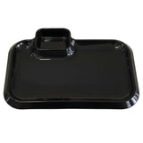 Rectangular Serving Tray 
With Dip Section, BBQ Serving Plate, Kitchen Serving Tray