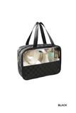 3 Pcs Transparent Cosmetic Bag, Transparent Oriented Makeup Bag, Carry Travel Zippered Pouch Bag, Waterproof Portable Travel Cosmetics Pouch