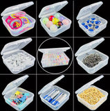 Transparent Bead Storage Organizer Box, Multi Compartment Craft Organizer, Mini Bead Collection Organizer