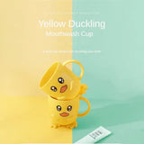 Duck Mouthwash Cup, Bathroom Tumbler Toothpaste Holder With Handle, Mouthwash Home Travel Cups, Cute Children Toothbrush Clean Cup, Baby Toothbrush Mug