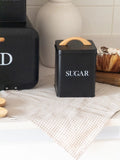 Set of 4 Nordic Bread Box & Canister Set, Modern Kitchen Bread Storage Set, Vintage Style Bread Storage Set, Home Essentials Bread Bin Set