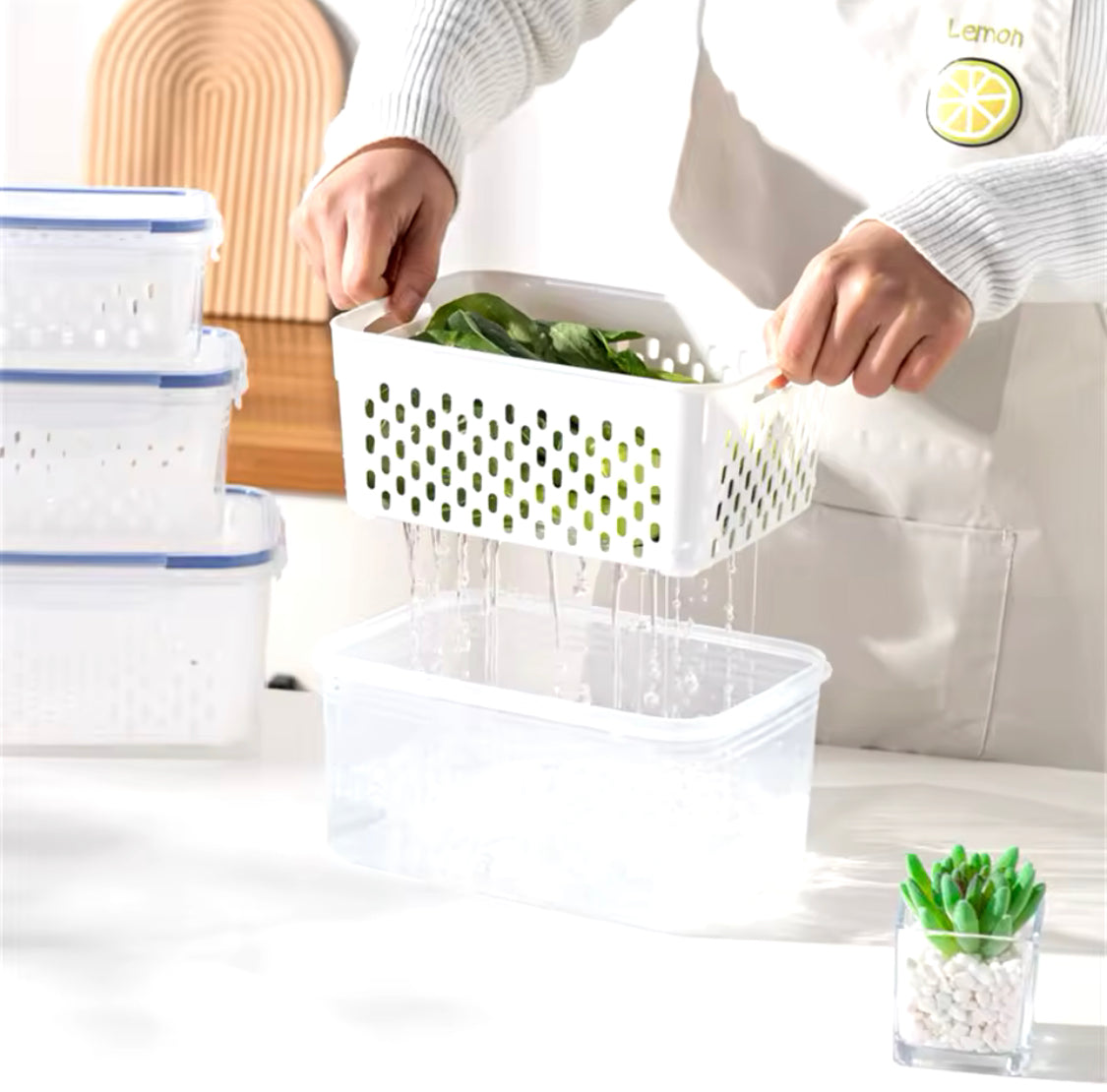 5Pcs Food Storage Containers with Lids, Fridge Container Box With Lid, Multifunctional Kitchen Accessories