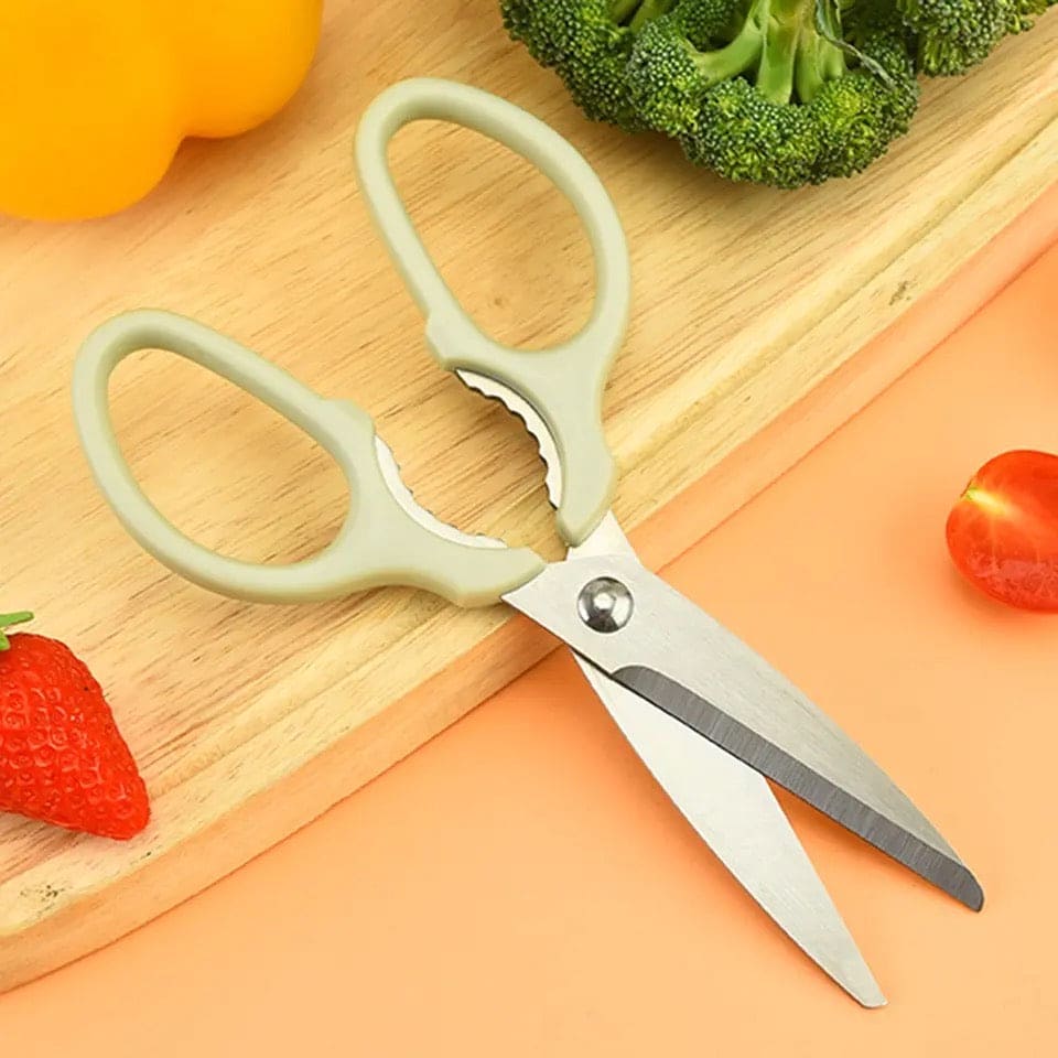 Kitchen Scissor Peelar Set, 3 In 1 Melon Planer, Wovilon Scissor And Peelar, Multipurpose Food Shear, Practical Kitchen Cutting Tool, Heavy Duty Meat Poultry,  Stainless Steel Utility for Ultra Sharp Seafood Herb Serrated