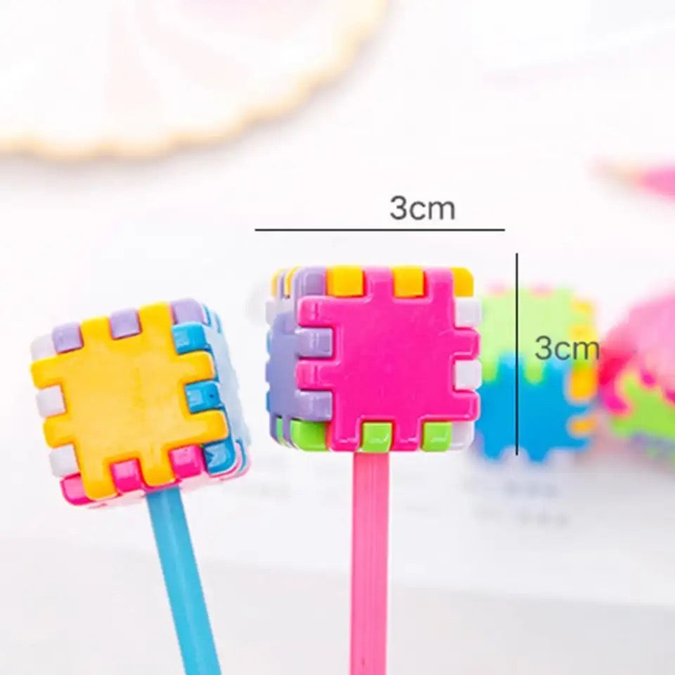 Cube Pencil Sharpener, Creative Lovely Puzzle Shape Pencil Roller, Pencil Cutting Machine, Single Holes Pencil Sharpener