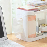 Plastic Desk Shelf, Multifunctional Double Layer Shelve, Multipurpose Kitchen Bathroom Standing Slim Rack, Vertical  Bathroom Countertop Organizer, Countertop Corner Storage Rack