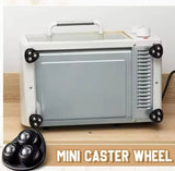 4Pcs Mini Caster Wheels, 360 Degree Free Rotation Universal Wheels, Universal Furniture Pulley, Stainless Steel Mini Swivel Wheels, Self Adhesive Caster Wheels