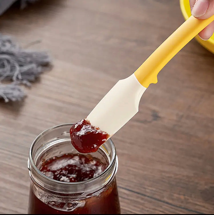 Silicone Mini Kitchen Spatula, Batter Spatula Brush, Heat Resistance Baking Spatula