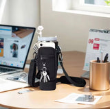 Shoulder Strap Water Bottle Cover, Adjustable Water Bottle Pouch, Tumbler Carrier Bag With Pockets