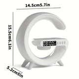 Mini Digital G Lamp, Multifunctional Wireless Charger Stand Alarm Clock Speaker, BT Speakers With Wireless Fast Charging, Mood Light Wireless Charger Lamp, LED Wireless Charging Speaker, Smart Intelligent LED Lamp, RGB Rhythm Smart Light Lamp