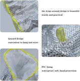 Steel Wire Dishwashing Glove, Multipurpose Anti Swiss Cleaning Rag, Waterproof Kitchen Cleaning Gloves, Oil-free, Silver Wire Dish Cleaning Glove, Multifunctional Non-Scratch Wire Dish Cloths